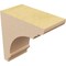 Ekena Millwork 2"W x 4"D x 4"H Classic Hughes Rough Cedar Woodgrain TimberThane Corbel, Primed Tan CORUR02X04X04HUGRCPR - alternate 2